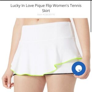 Lucky In Love Women's Tennis Skirt. Size small. NWT